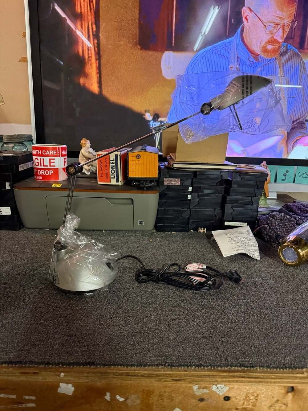 BuG Halogen Task Lamp Model TD345 Silver